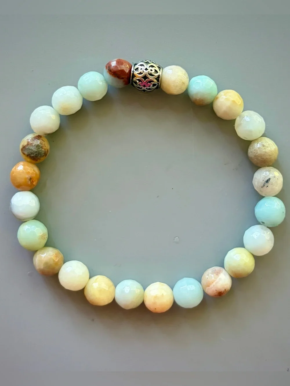 Green Amazonite Handcrafted Bead Bracelet